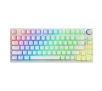 Klawiatura mechaniczna Savio Phenix White Gateron Yellow Pro Pudding Biały