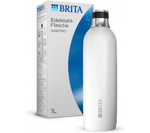 Brita sodaTRIO Ze Stali Nierdzewnej 1l Biały