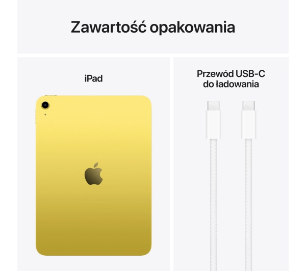 Apple iPad 11" 11 gen 128GB Wi-Fi Żółty - ⚡ EURO HIT CENOWY! ⚡ - Kup na Raty - RRSO 0%