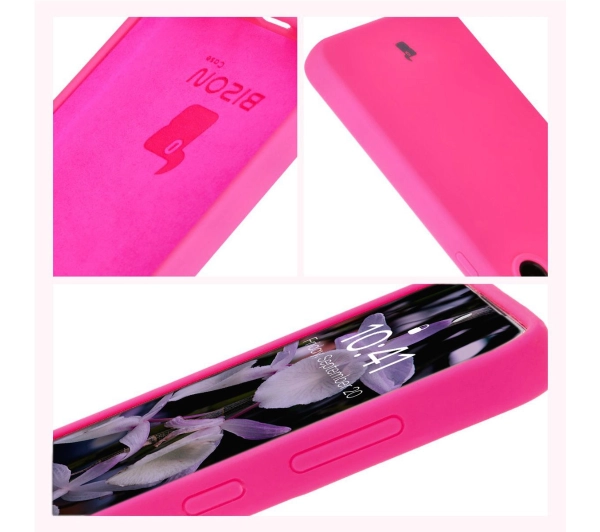 Bizon Silikonowe Soft do Galaxy S24 FE Neonowo-różowy