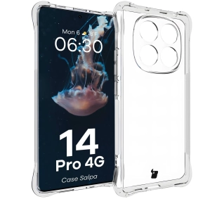 Bizon Elastyczne Salpa do Xiaomi Redmi Note 14 Pro 4G Przezroczysty