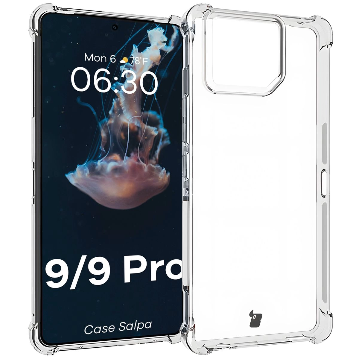 Etui Bizon Elastyczne Salpa do Asus ROG Phone 9 / 9 Pro Przezroczysty