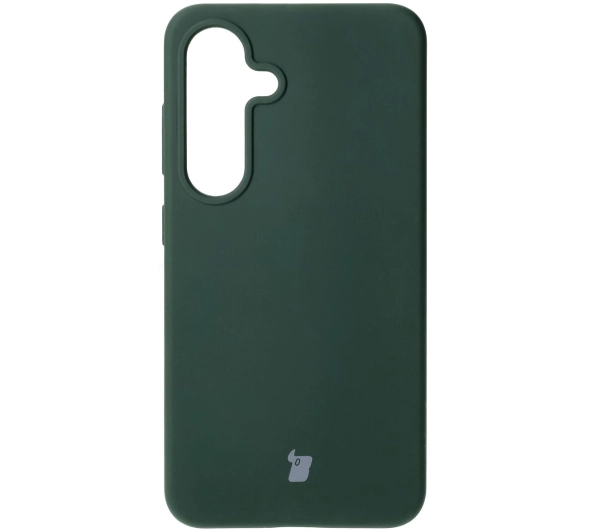 Bizon Silikonowe Soft do Galaxy S25 Ciemnozielony
