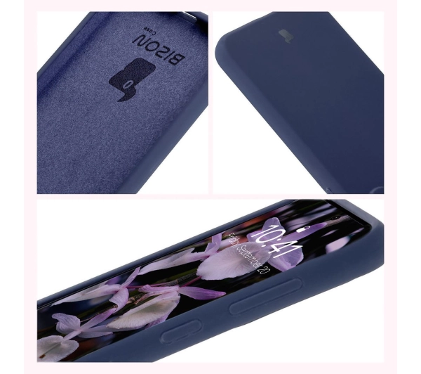 Bizon Silikonowe Soft do Galaxy A56 5G Ciemno-niebieski