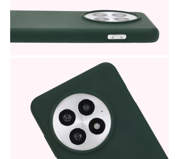 Bizon Silikonowe Soft do OnePlus 13 Ciemnozielony