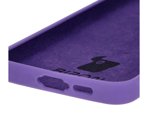 Bizon Silikonowe Soft do Galaxy S24 FE Fioletowy