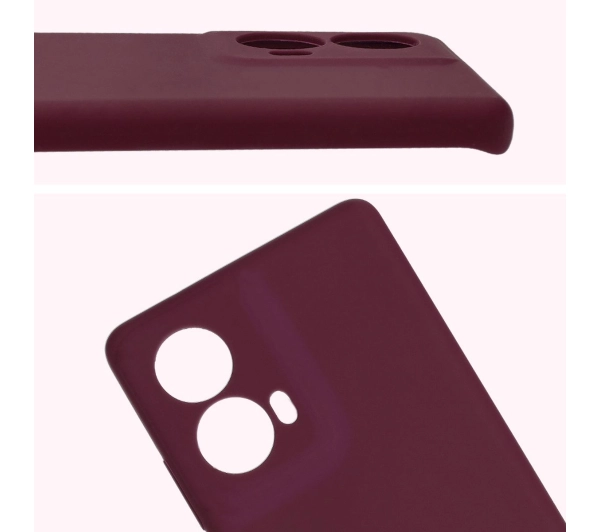 Bizon Silikonowe Soft do Motorola Moto G85 5G Ciemno-fioletowy