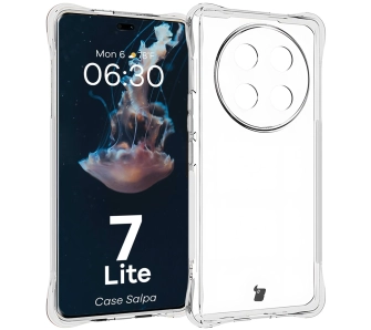 Etui Bizon Elastyczne Salpa do Honor Magic7 Lite Przezroczysty