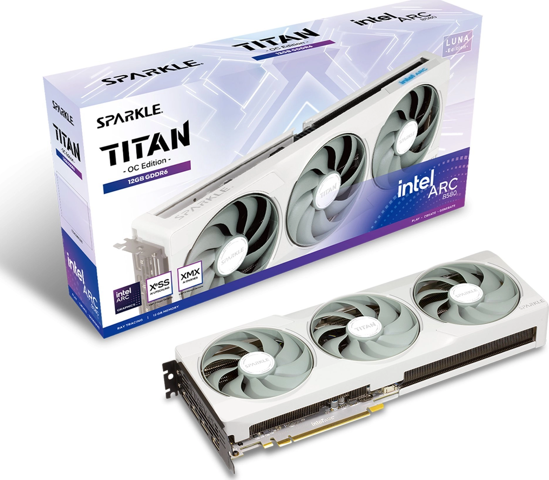 Karta graficzna SPARKLE Arc B580 TITAN LUNA OC 12GB GDDR6 192bit