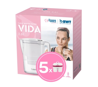 Dzbanek filtrujący BWT Vida 2,6l 5 wkładów Biały