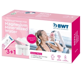 BWT Mineralizowana Magnezem miękka woda Refill 1 + 3szt.
