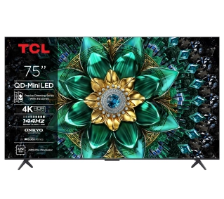 TCL 75Q6C 75" QD-Mini LED 4K 144Hz Google TV Dolby Vision IQ Dolby Atmos HDMI 2.1 DVB-T2 - Kup na Raty - RRSO 0%