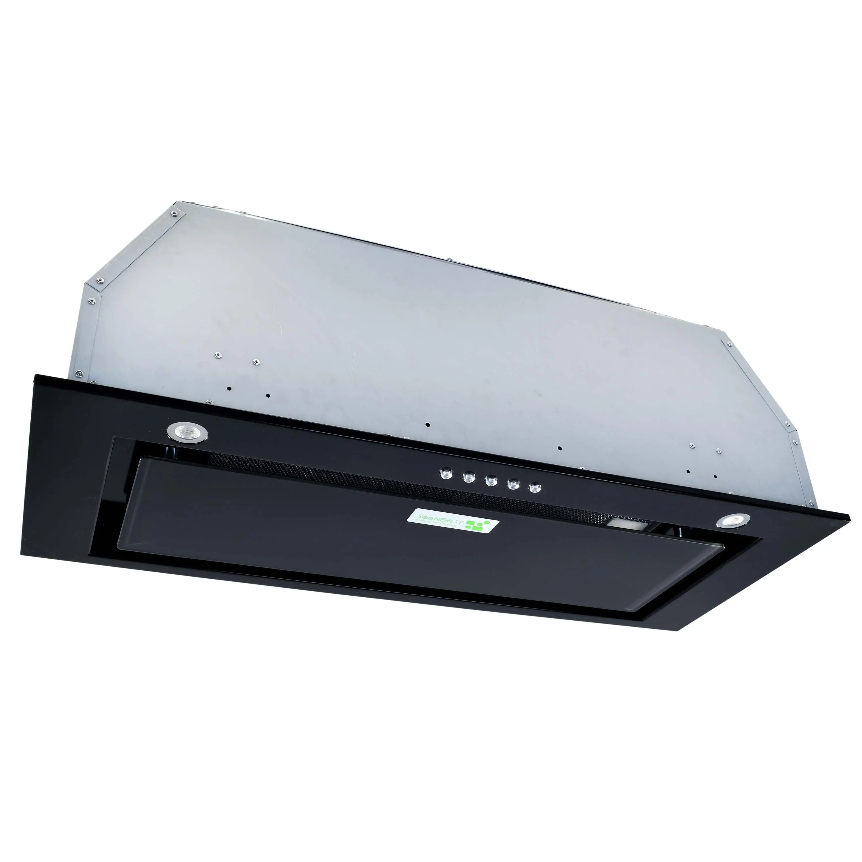 Okap SeeNERGY Incasso Vetro 72 Czarny