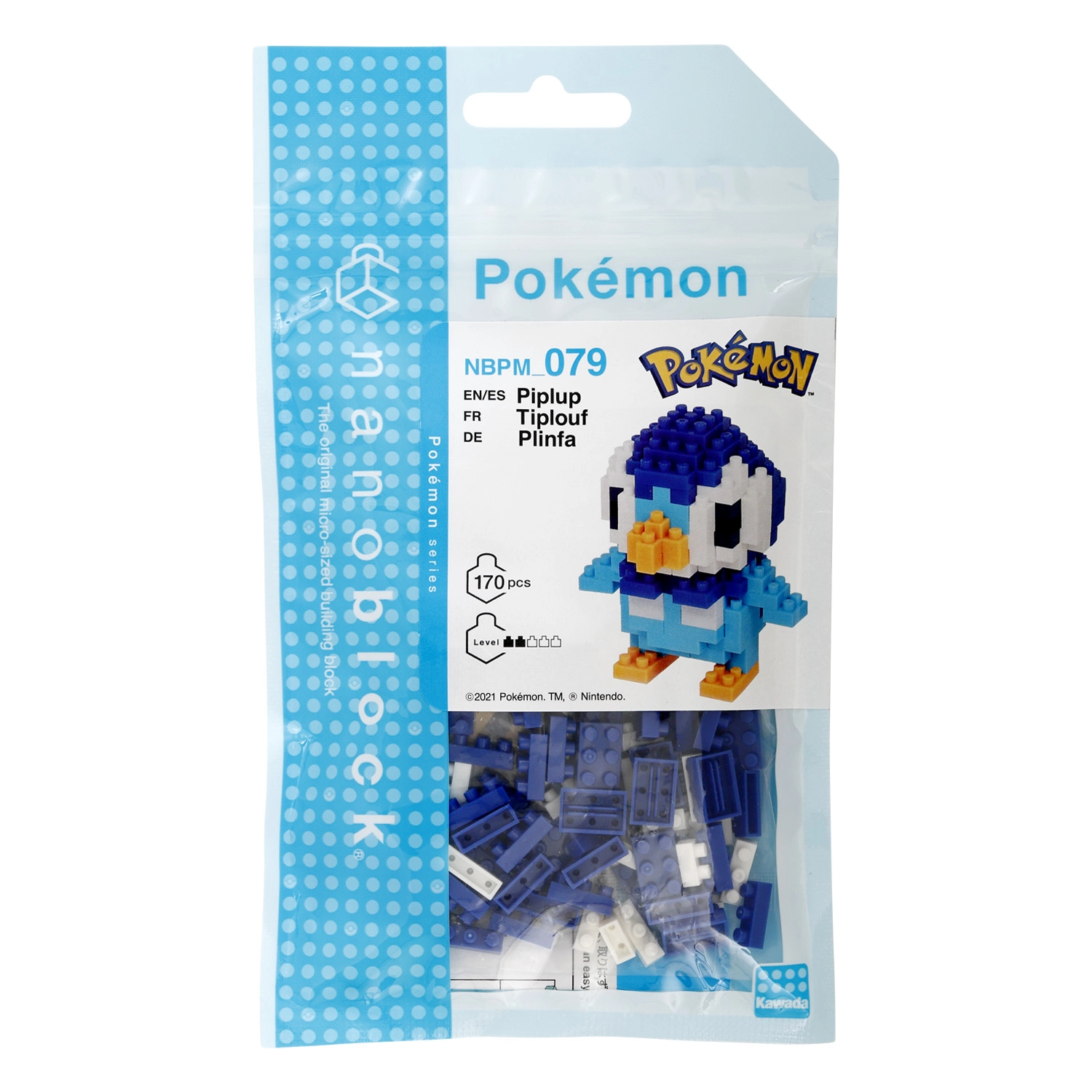 Model do składania Bandai Nanoblock Pokemon - Piplup