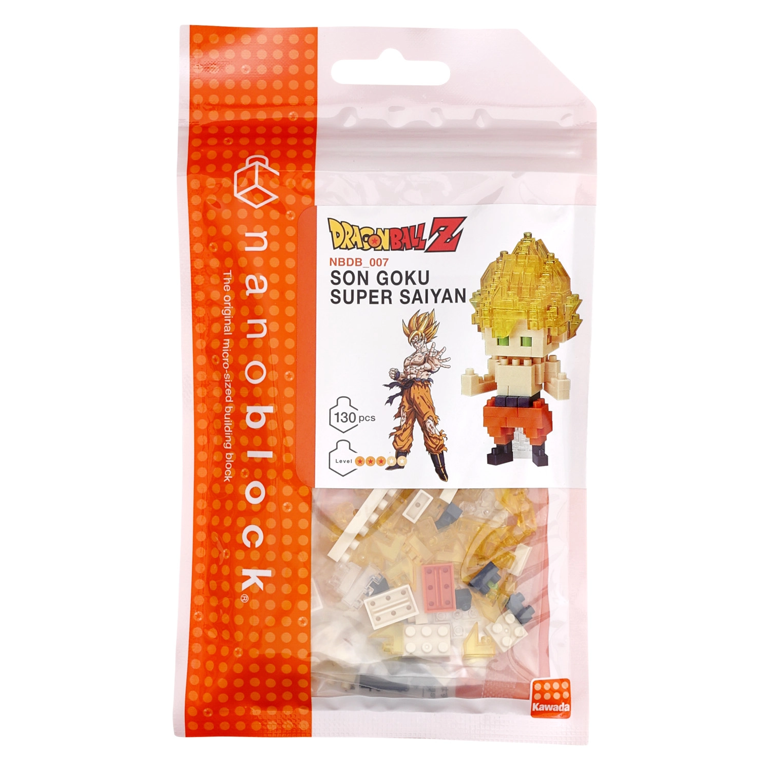 Model do składania Bandai Nanoblock Dragon Ball - Son Goku Super Saiyan