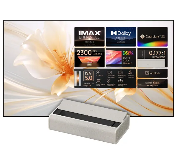 XGIMI Aura 2 DLP 4K Wi-Fi Bluetooth + ekran ALR 100"