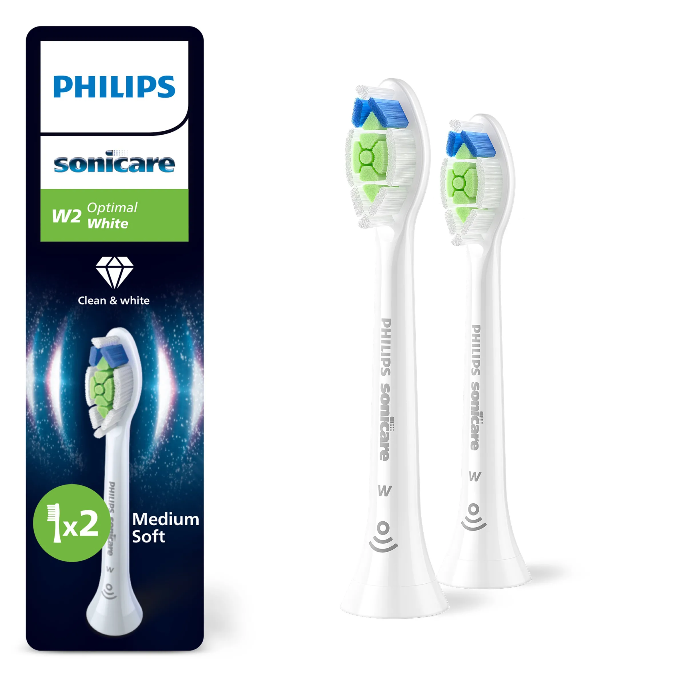 Końcówka do szczoteczki Philips Sonicare W2 Optimal White HX6062/87 2szt.