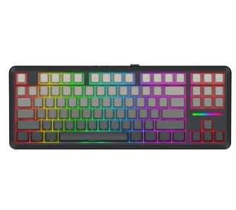Klawiatura mechaniczna Redragon K734SP-RGB-PRO Wildslash Pro Dragon Growl Szary