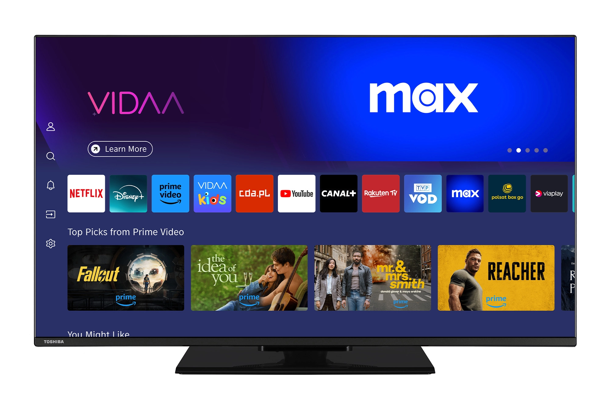 Telewizor Toshiba 43UV3F63DG 43" LED 4K Smart TV VIDAA Dolby Vision Dolby Atmos HDMI 2.1 DVB-T2