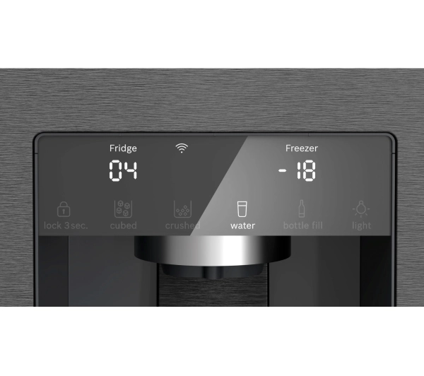 Bosch Serie 6 KFI96AXEA Pełny No Frost 183cm Kostkarka Zdalne sterowanie Czarna stal szczotkowana - TRZECI -55%, ALBO 5-TY ZA 1ZŁ - Kup na Raty - RRSO 0%