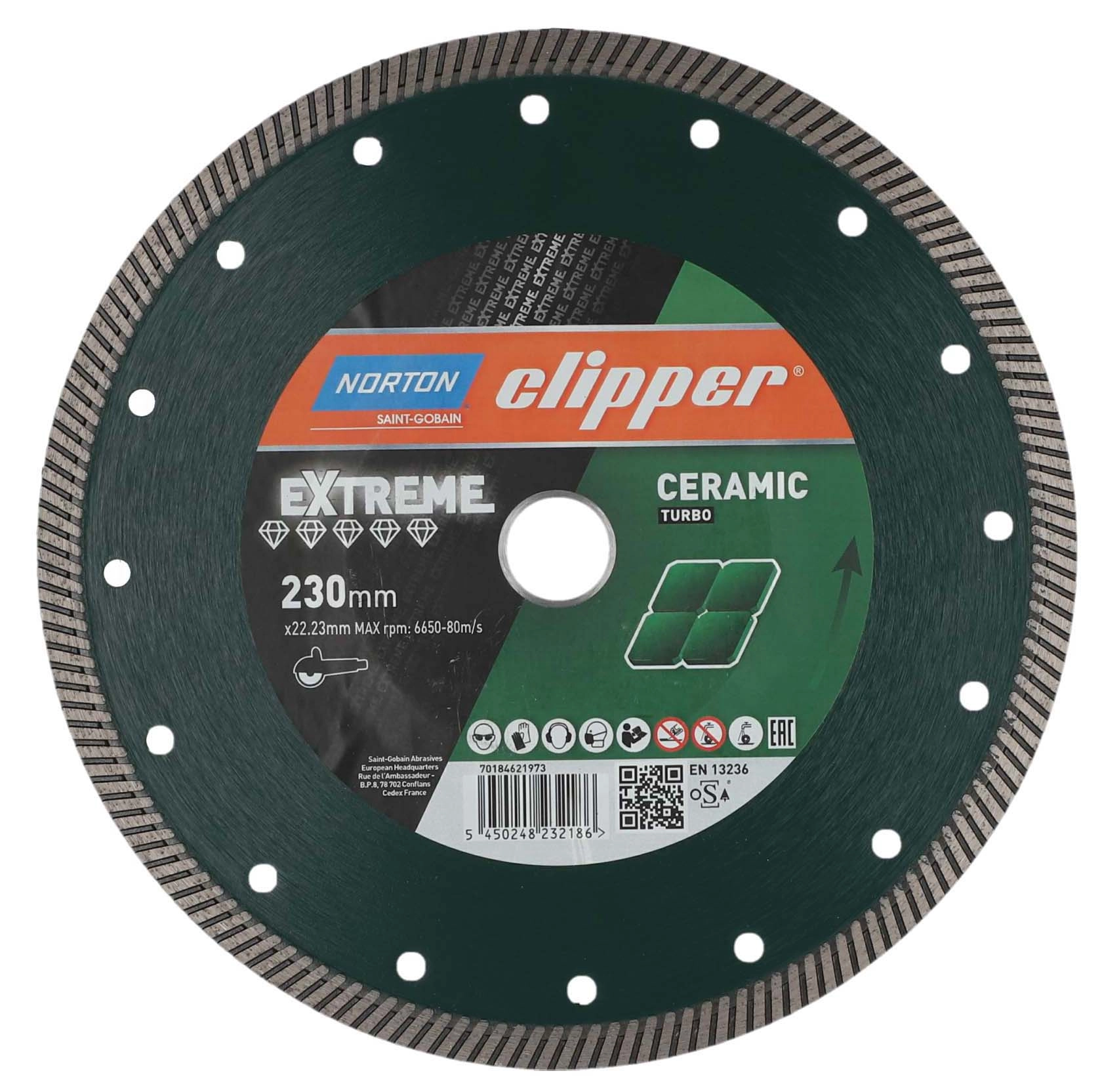 Tarcza diamentowa Norton Clipper Extreme Ceramic Turbo 230mm