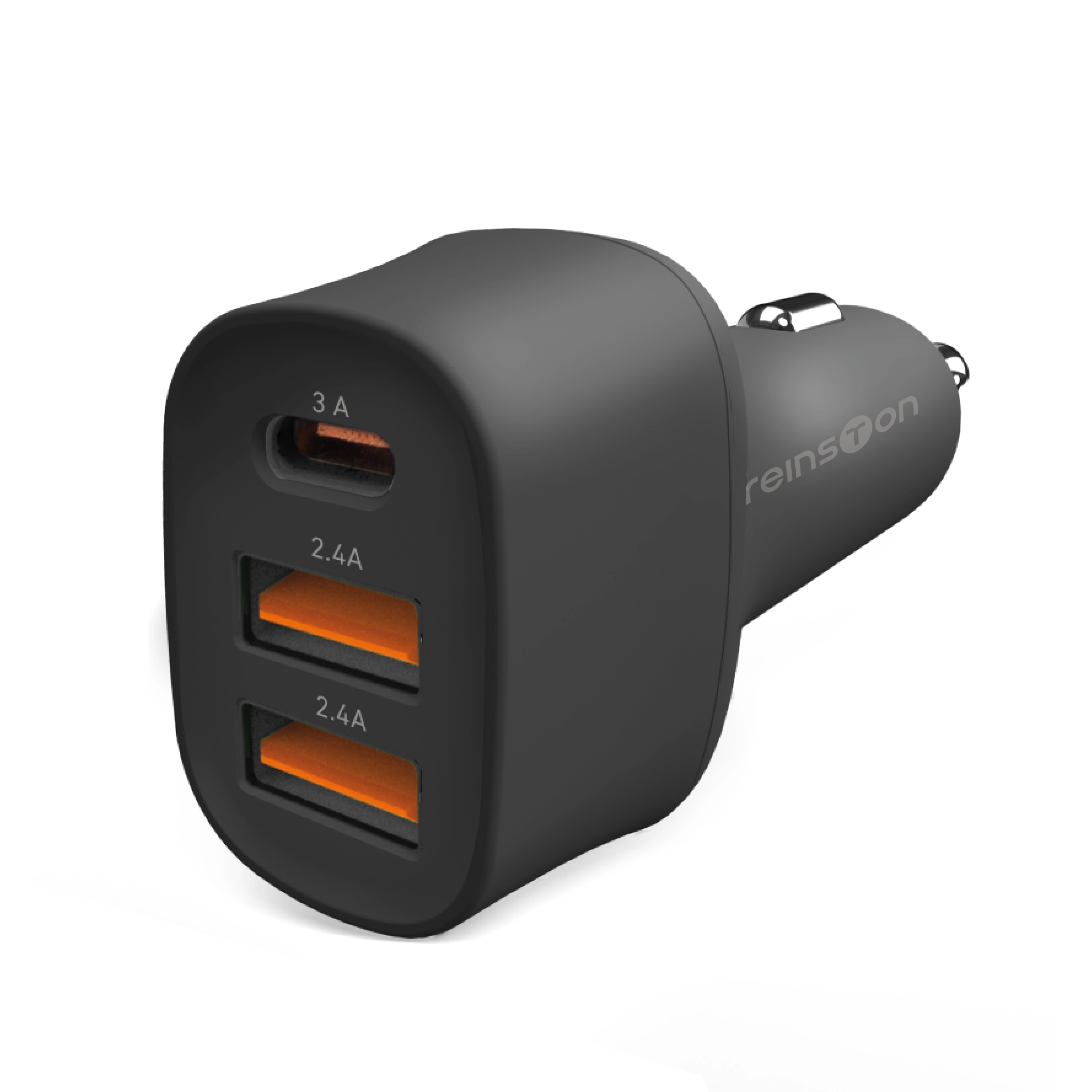 Ładowarka samochodowa Reinston ELSA35AAC USB-C, 2xUSB-A 35W