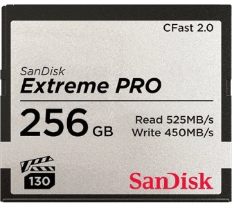 Karta pamięci SANDISK Extreme PRO CFast 2.0 256GB 525MB/s