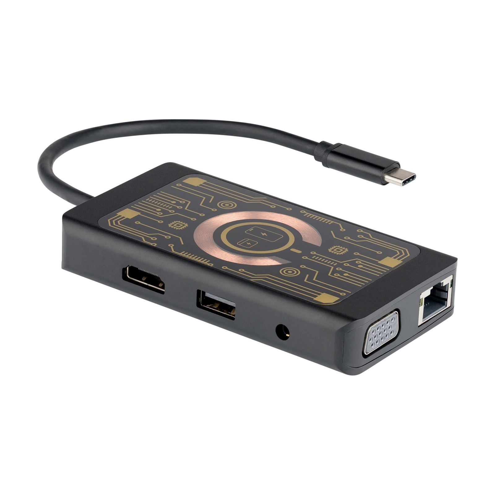 Hub USB QUALO QTPB5-HUB-18 Czarny
