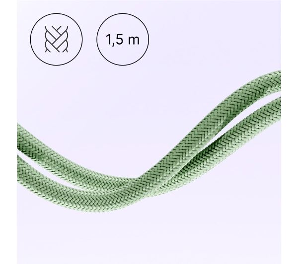 QUALO USB-C do USB-C 1,5m 3A Zielony