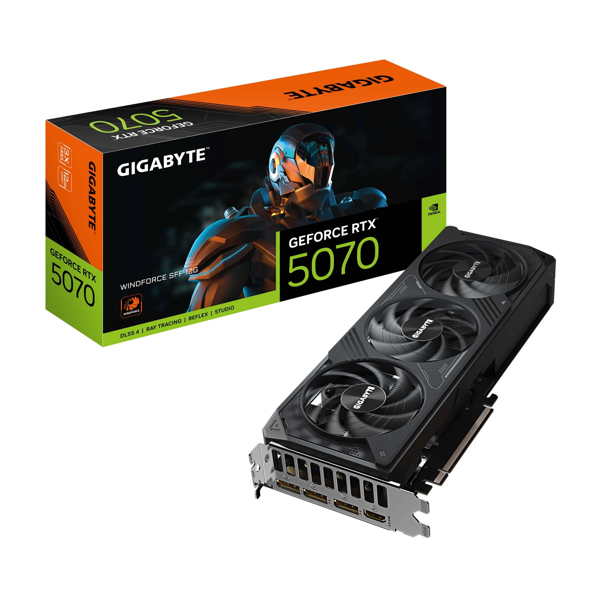 Karta graficzna Gigabyte GeForce RTX 5070 WINDFORCE SFF 12GB GDDR7 192bit DLSS 4