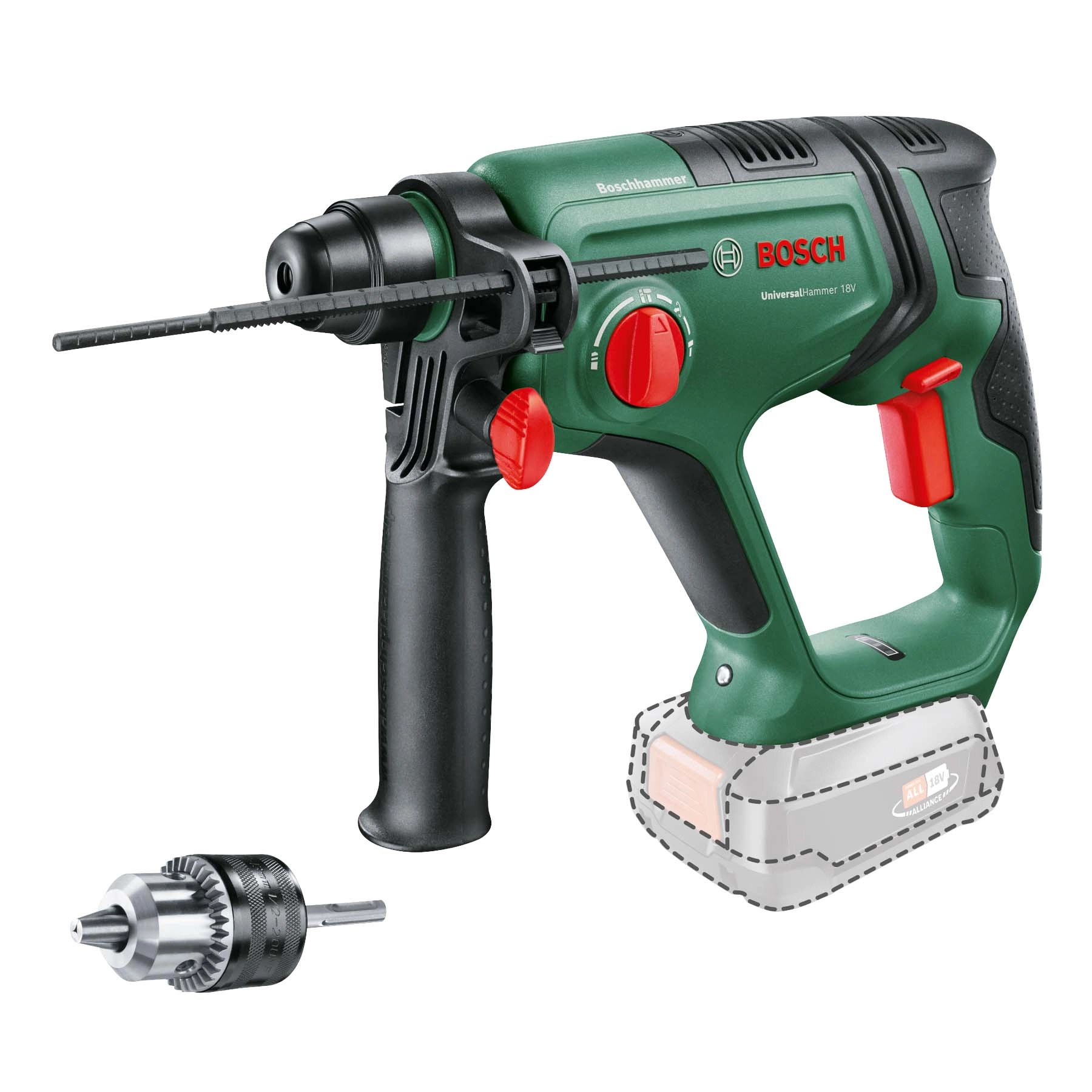 Młot udarowo-obrotowy Bosch UniversalHammer 18V 06039D6001