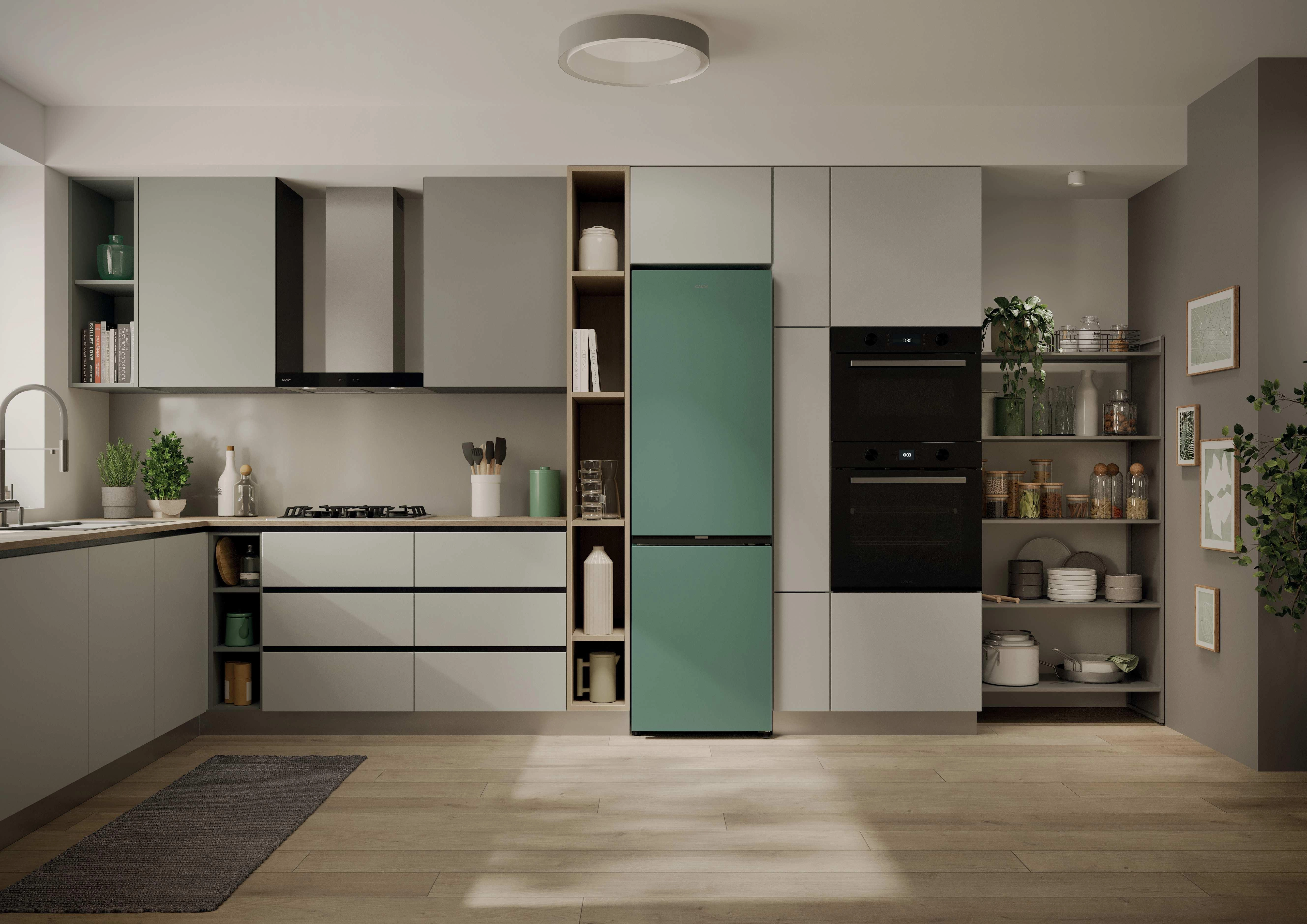 Lodówka Candy CNCQ2T518EG No Frost 182,5cm Zdalne sterowanie