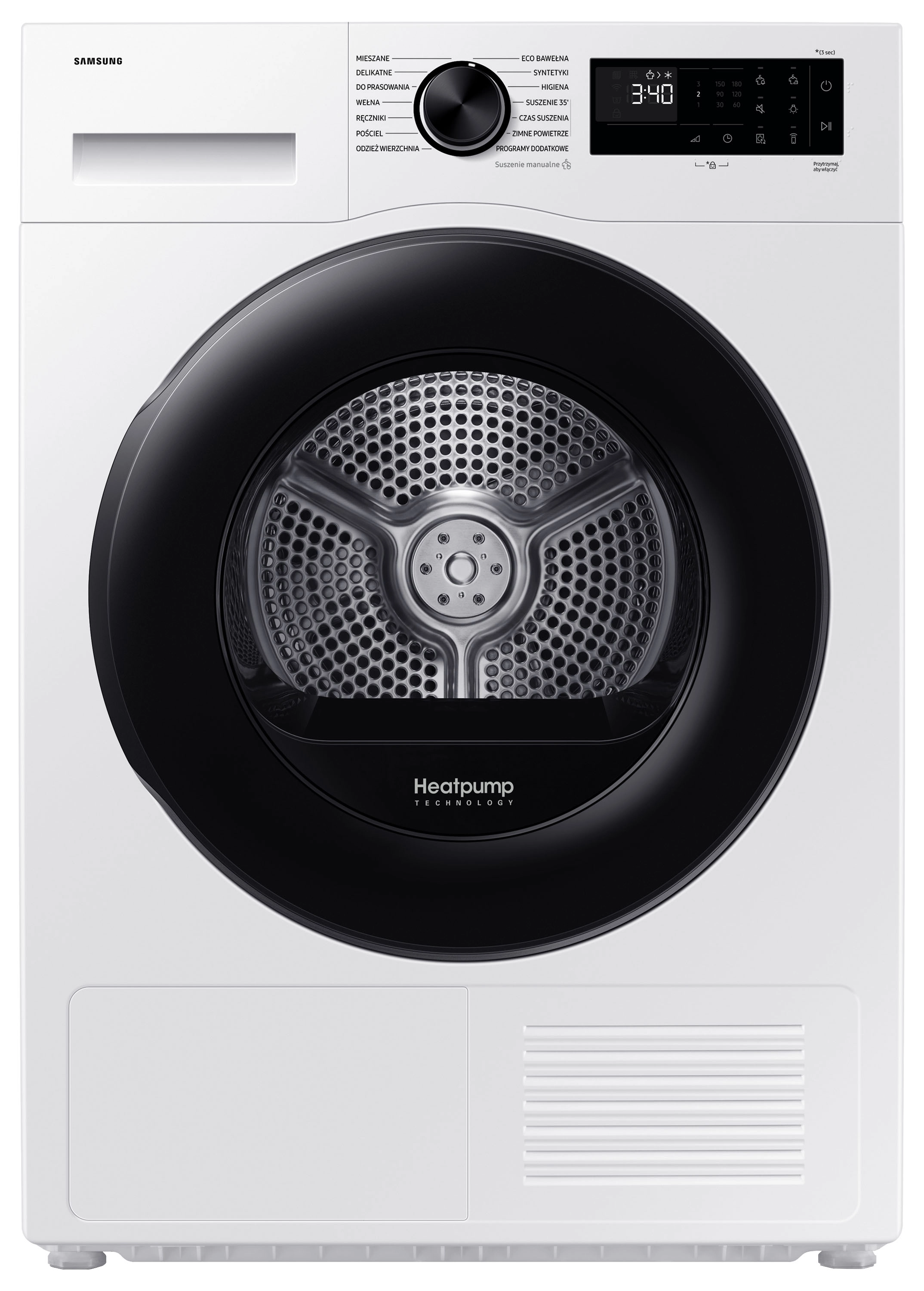 Suszarka Samsung DV90DG52A0AEEO Funkcje AI 60cm 9kg Zdalne sterowanie