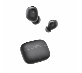 Słuchawki bezprzewodowe Hama Freedom Buddy II TWS Dokanałowe Bluetooth 5.4 Czarny