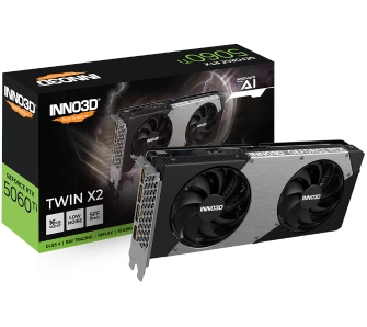 Karta graficzna Inno3D GeForce RTX 5060 Ti Twin X2 16GB GDDR7 128bit DLSS 4