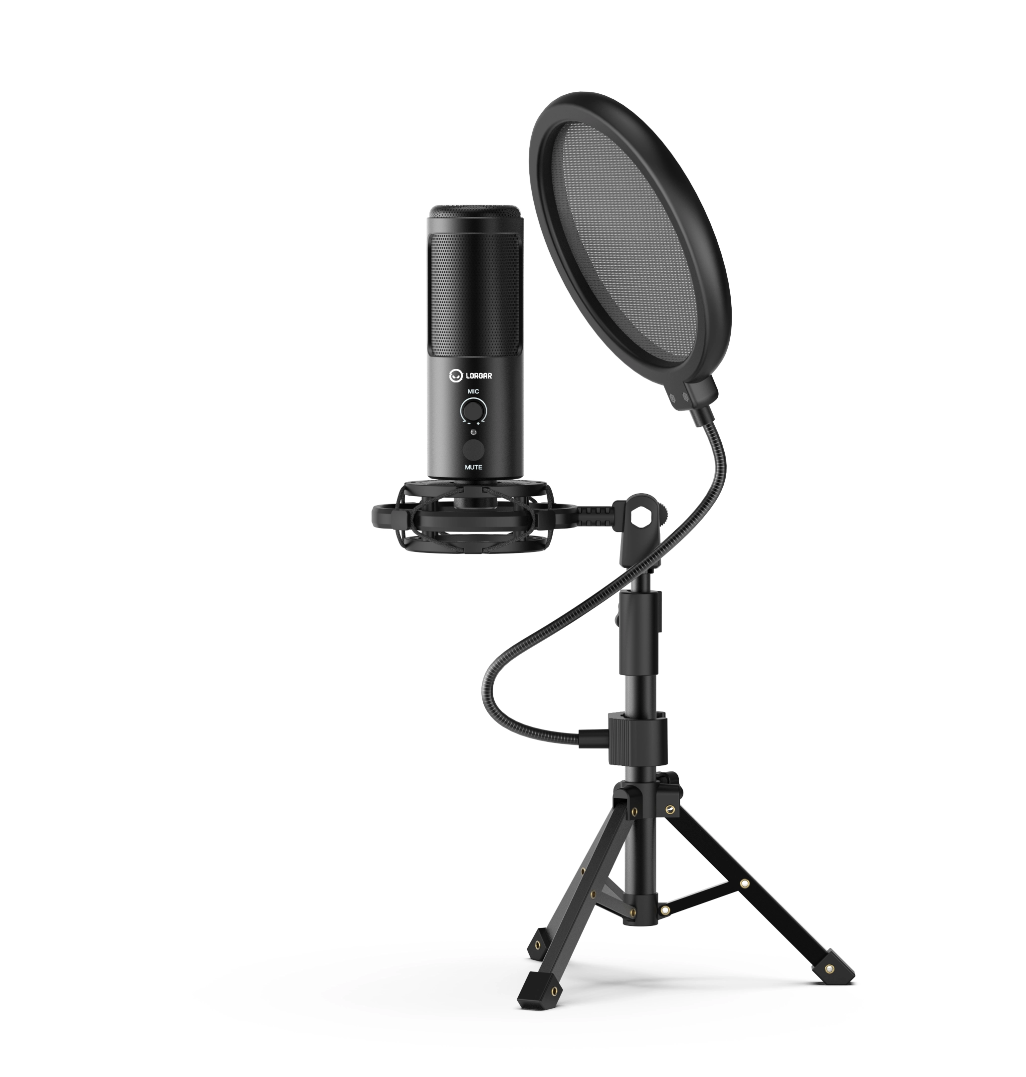 Mikrofon Lorgar Voicer 721 Przewodowy Pojemnościowy Czarny