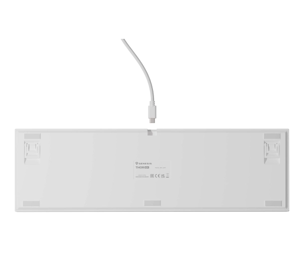 Genesis Thor 404 US RGB Gateron Yellow Pro Biały