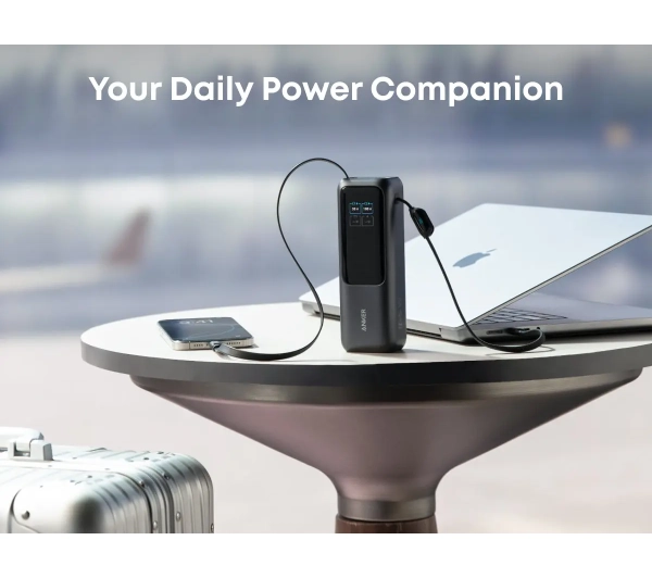 Anker Ultra-Fast (A1695H41) 25000mAh 165W Wbudowany kabel USB-C Srebrny - Kup na Raty - RRSO 0%