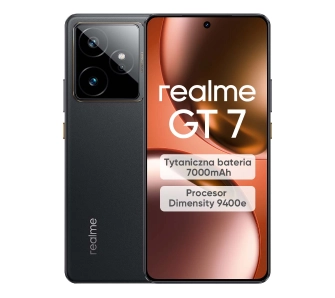 Smartfon realme GT 7 12/256GB Funkcje AI 6,78" 120Hz 50Mpix Czarny