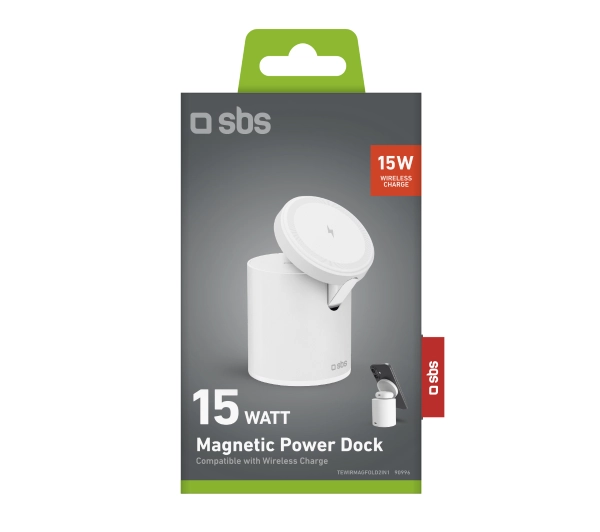 SBS 2w1 MagSafe 15W Biały