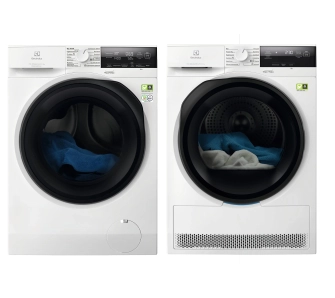 Zestaw Electrolux pralka 700 SteamCare EW7F3487UP 8kg 1400obr/min + suszarka 700 DelicateCare EW7D387UP 63,6cm 8kg