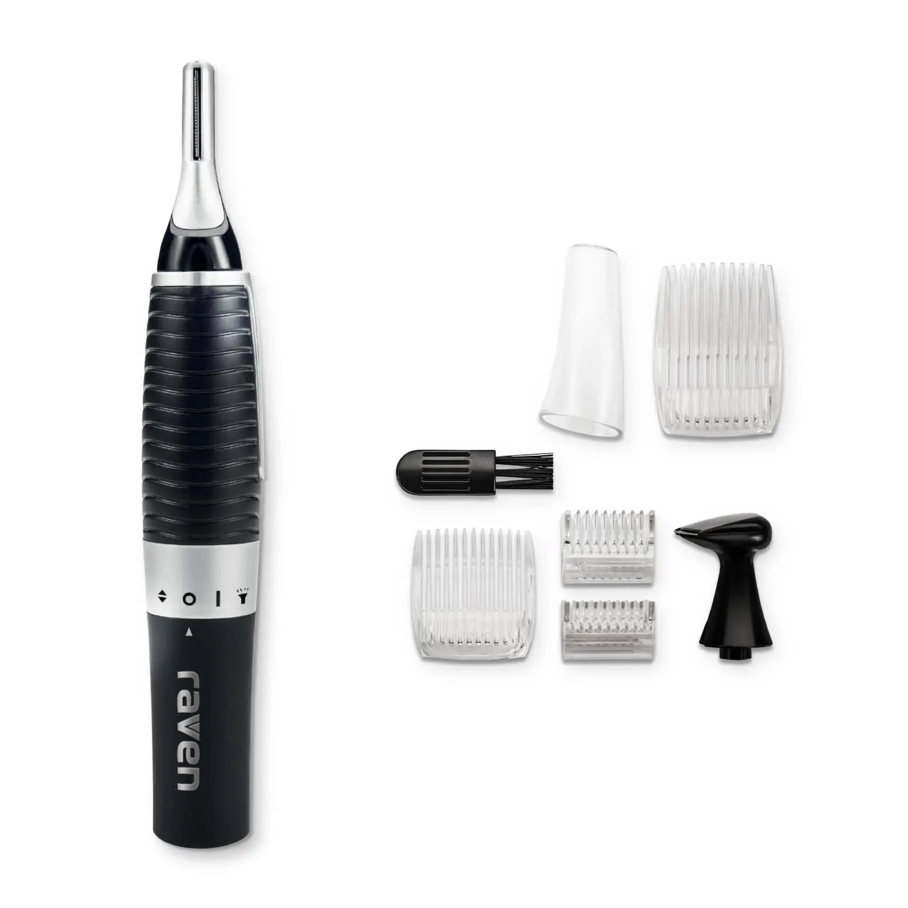 Trymer Raven do nosa, uszu, brody i brwi ETN001X 4 nasadki