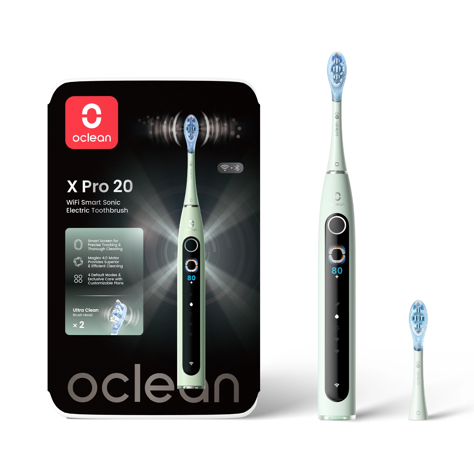 Szczoteczka soniczna Oclean X Pro 20 Zielony