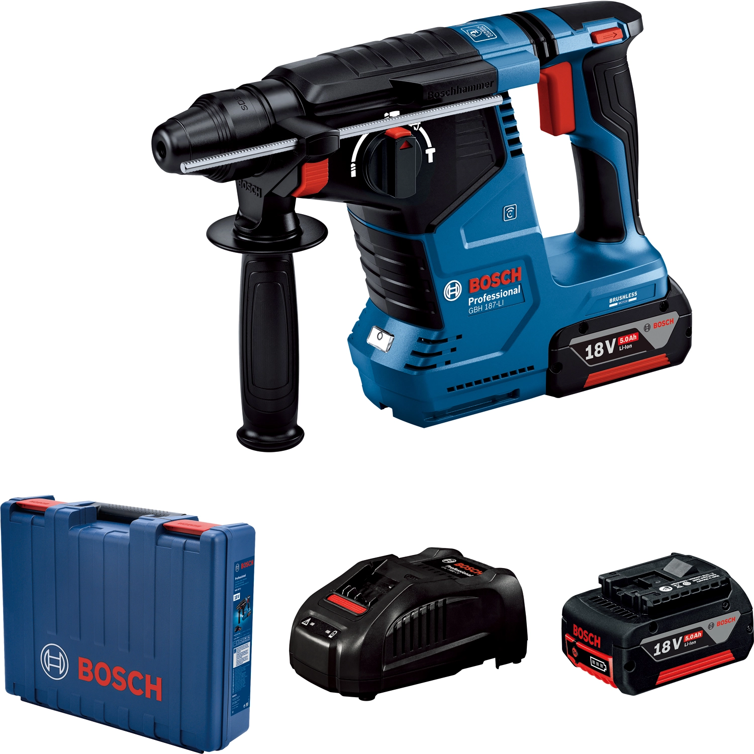Młot udarowo-obrotowy Bosch Professional GBH 187-LI 0 611 923 021