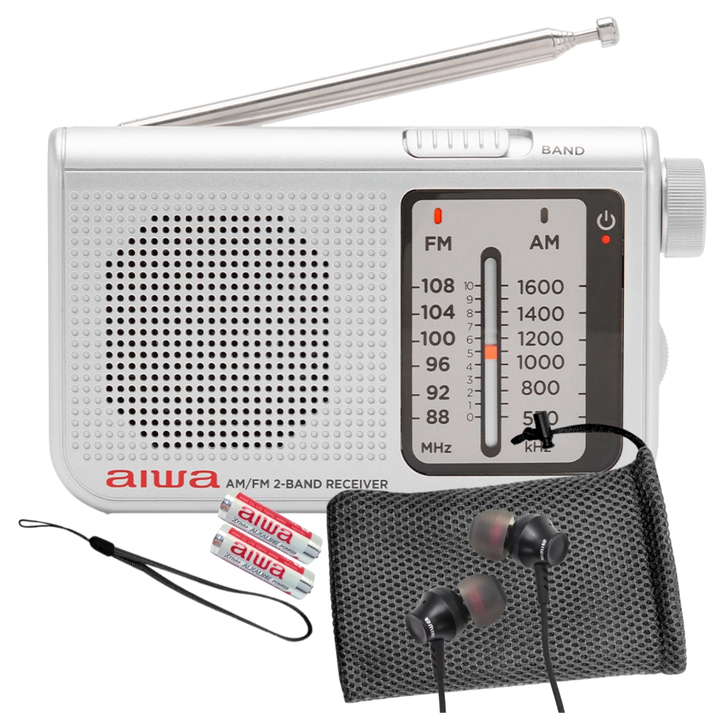 Radioodbiornik Aiwa RS-55/SL Radio FM Srebrny
