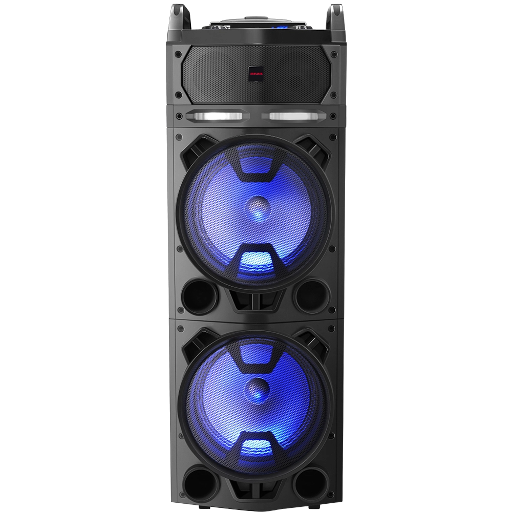 Power Audio Aiwa KBTUS-900  90W Bluetooth Radio FM Mikrofon Karaoke Czarny