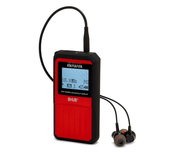 Aiwa RD-20DAB/RD Radio FM DAB Czerwony