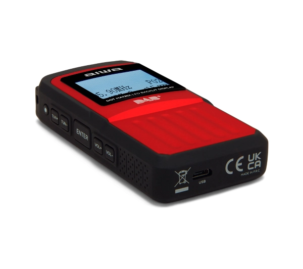 Aiwa RD-20DAB/RD Radio FM DAB Czerwony