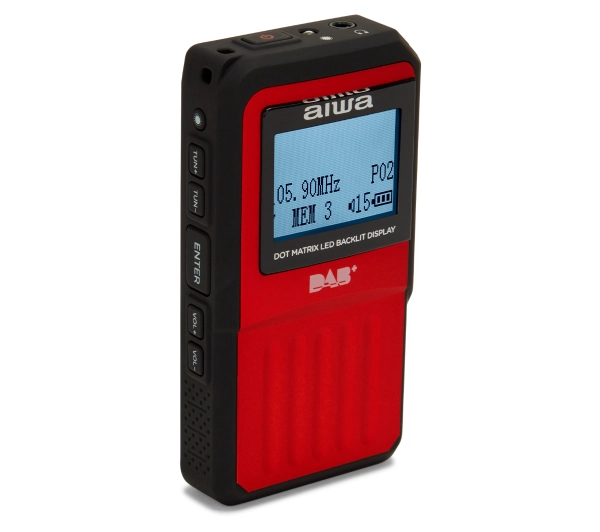 Aiwa RD-20DAB/RD Radio FM DAB Czerwony