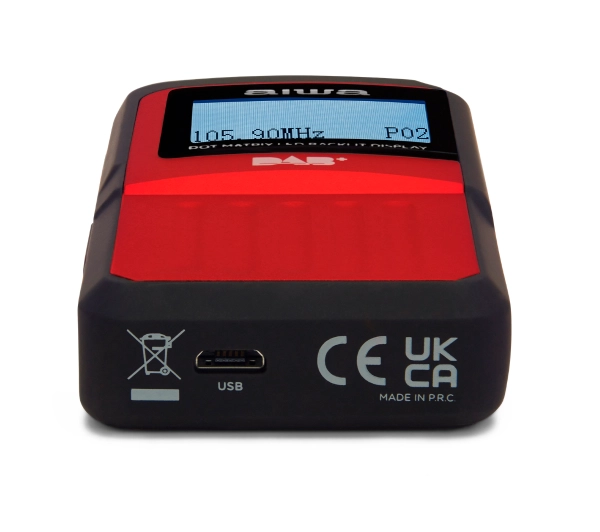 Aiwa RD-20DAB/RD Radio FM DAB Czerwony
